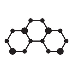 molecule icon vector