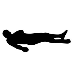 Male Corpse Silhouette