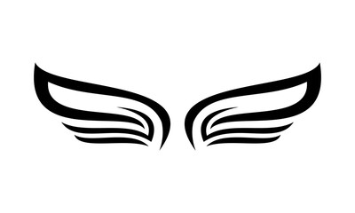 simple wings vector icon logo
