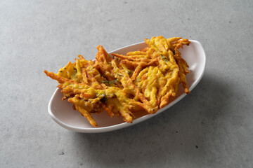 Fish cake fried crab meat fried seaweed roll cheese tteokbokki vegetable fried