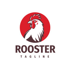 rooster logo illustration template design