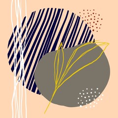 Posters flowers, leafs   digital drawing © Klaudia