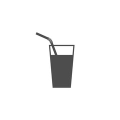 Fresh drink straw icon isolated on transparent background