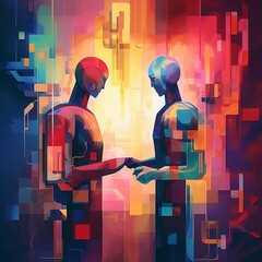 Artificial Intelligence Supporting Humans in Dystopian Future