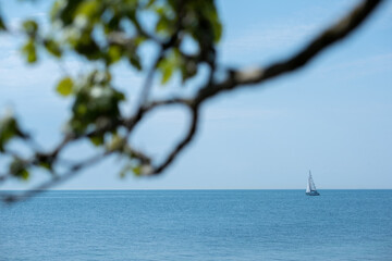 Meerblick am Strand von Fehmarn