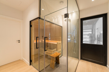 Wooden sauna steam room indoor high quality