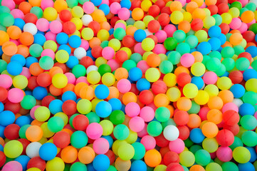 Fototapeta na wymiar Small Balls of Different Colors
