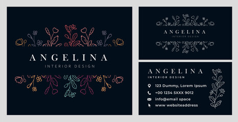 Floral business card