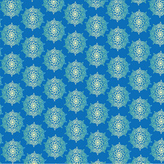 seamless background pattern with snowflakes , ornament ethnic