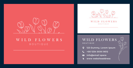 Floral business card