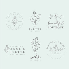 Floral Hand drawn logo