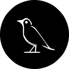 bird icon, sign, symbol, vector, art