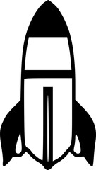 rocket icon, sign, symbol, vector, art