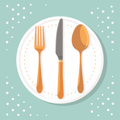 カトラリーのベクターイラスト