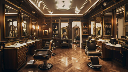 Hair salon and barber shop - IA générative