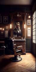 Hair salon and barber shop - IA générative