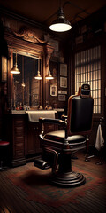 Hair salon and barber shop - IA générative