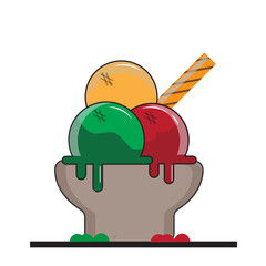 Ice cream vector graphic clipart 