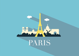 Paris silhouette