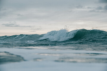 Photo of a wave in the ocean