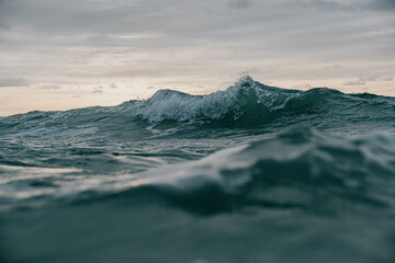 Photo of a wave in the ocean, chillwave 
