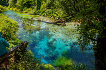 The Blue Eye Albanian: Syri i Kalter, is a water spring near Muzine in Vlore County, southern...