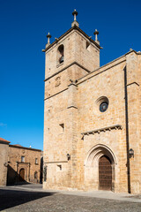 medieval square at Caceres Spain