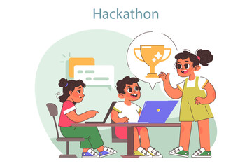 Tech camp for children. Computer science, AI, VR technologies