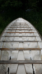 Fototapeta na wymiar the keel of a boat seen from above