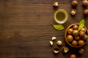 Natural macadamia nuts oil for cosmetic or cooking