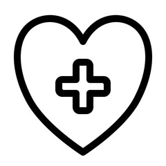 Fototapeta premium healthcare line icon