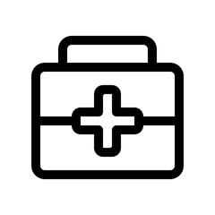 first aid kit line icon