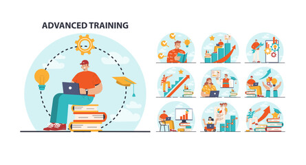 Advanced training set. Increasing of business or professional competences