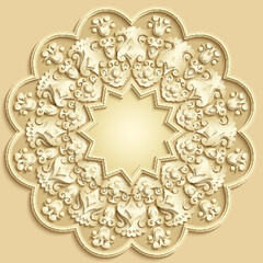 Vector abstract decorative ethnic ornamental illustration