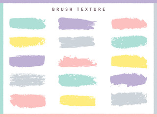 ブラシのテクスチャ素材セット