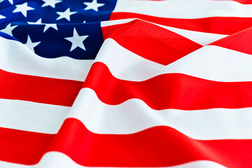 Obraz premium Closeup of american flag