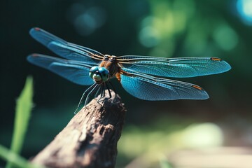 Dragonfly Insect in the Nature Generative AI 