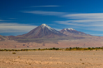Atacama Desert, San Pedro de Atacama, Antofagasta, Chile on May 02, 2023. Moon Valley and...