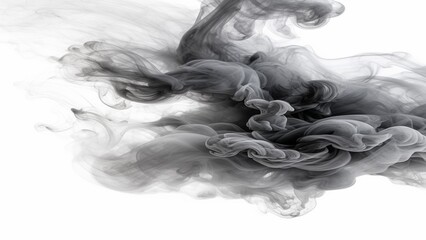 smoke on black