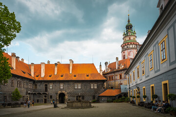 Fototapeta na wymiar Castle of Cesky Krumlov by day, Bohemia, Czech Republic