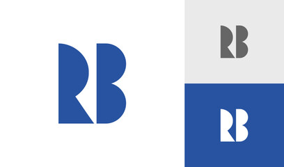 Letter RB initial monogram logo design