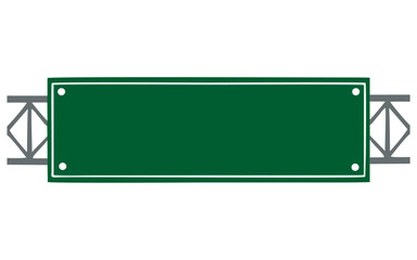 Road sign in realistic style isolated on white background. Set danger blank warning empty signs. Mock up traffic templates. Realistic vector illustration, green traffic road sign blue traffic