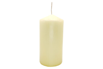 White candle without background