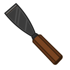 Chisel Illustration with transparent background