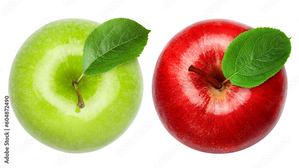 Wall mural apple isolated on white background, full depth of field - Wall murals