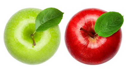 Apple isolated on white background, full depth of field