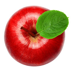 Apple isolated on white background, full depth of field