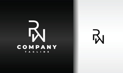 monogram initial letter RM logo