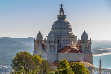 Famous Sanctuary of Santa Luzia and the Sacred Heart of Jesus, Viana do Castelo city, Portugal