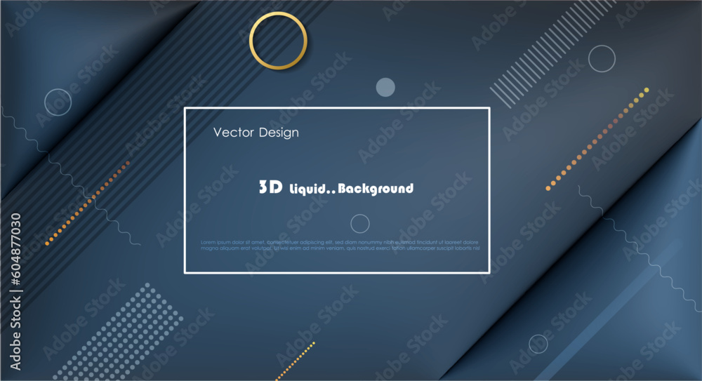 Poster vector, illustration abstract element with dynamic shape, gradient color, 3d rendering background. m